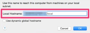 Change Host Name Yosemite
